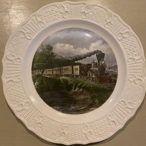 American Express Train Currier and Ives Collectible Plate